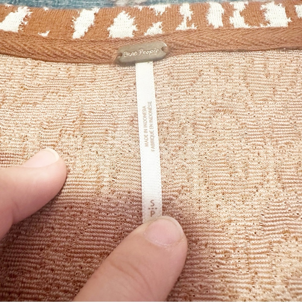 Free people• No Type Tee in Brown Size Small and Large Animal Print Boho - Picture 9 of 13